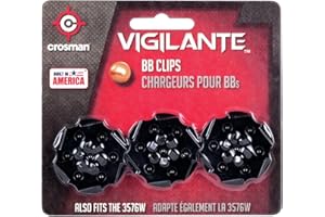 Crosman 408T Vigilante BB Revolver Magazine Clips, 6 Round, Black, 3 Count (Pack of 1)