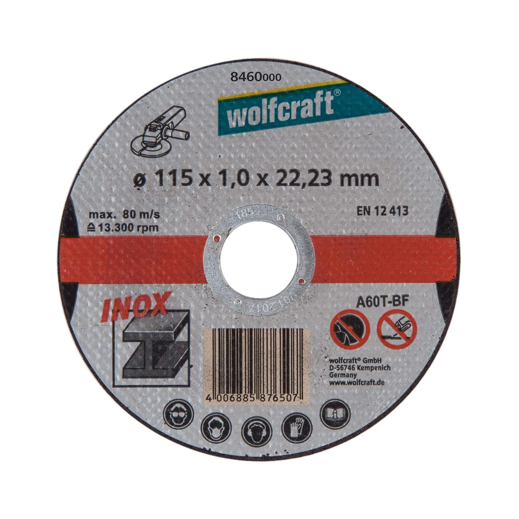 wolfcraft Cutting Disc for Stainless Steel I 8460000