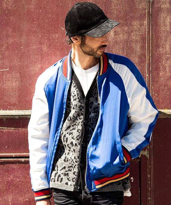 Amazon グラム Glamb Lawrence Ska Jkt Gb0318 Jkt07 1 Blue メンズ コート ジャケット スカジャン コート ジャケット 通販