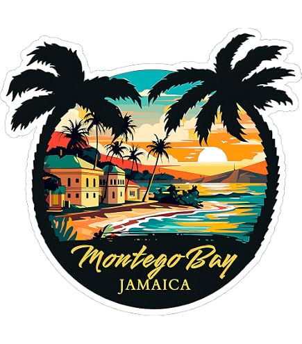 Jamaican Souvenirs Ocho Rios Jamaica Travel Sticker - 4 Inch Waterproof ...