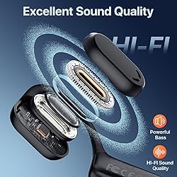 CPTEA Bluetooth Headset with Microphone, Open Ear