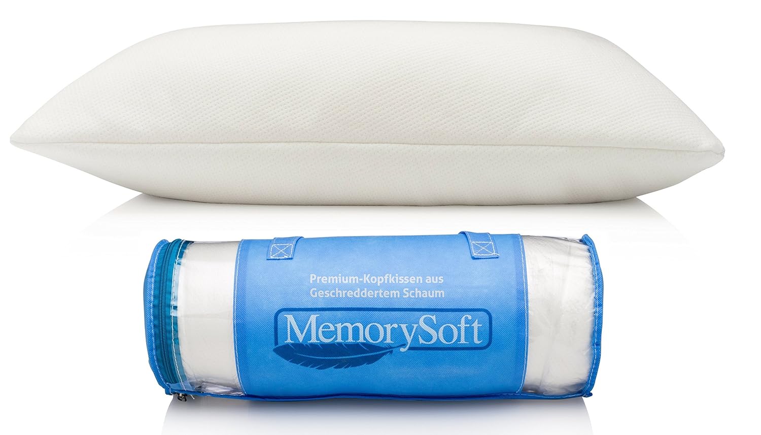 Almohada Viscoelástica Premium de MemorySoft con Espuma Viscoelástica Triturada el Interior y