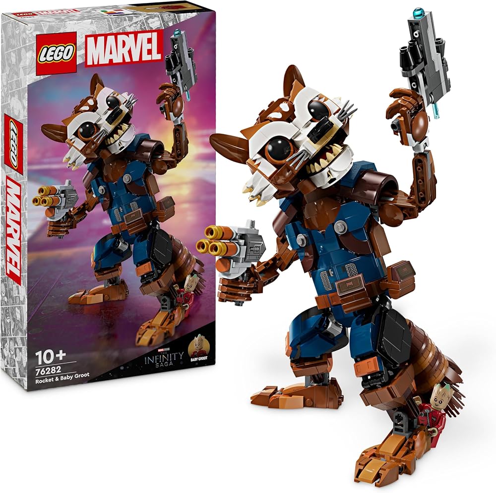LEGO Marvel Rocket & Baby Groot 76282 Buildable Toy Guardians of the Galaxy