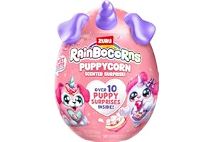 Rainbocorns Puppycorn Brown Dalmatian Scent Surprise - Surprise Unboxing Soft Toy, Scented Puppy Plush for Girls by ZURU