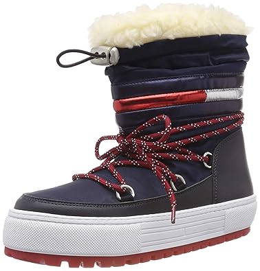 Hilfiger Denim Damen Tommy Jeans Corporate Snowboot Schneestiefel