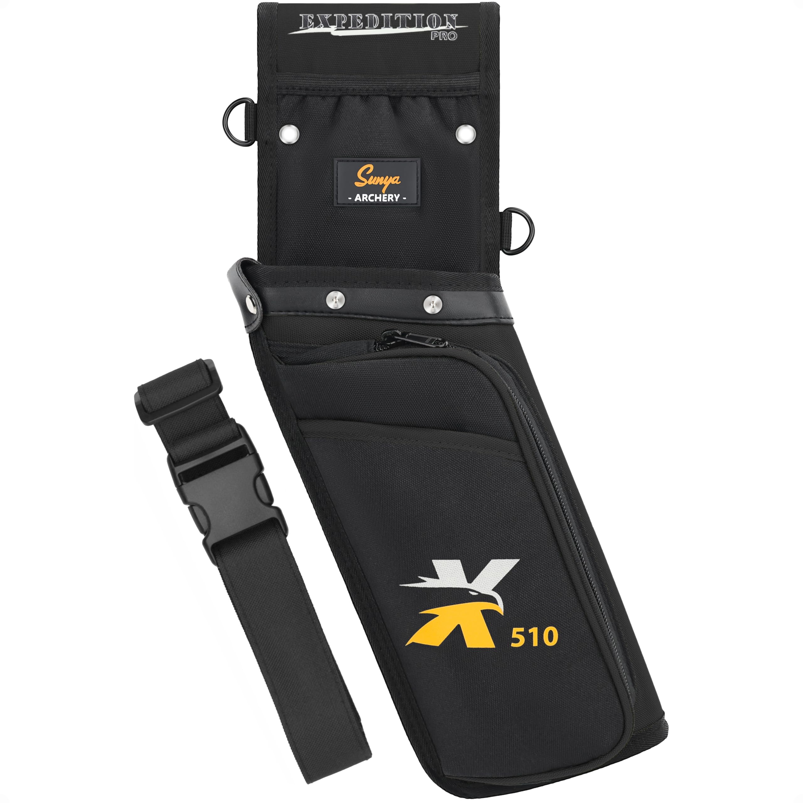 Photo 1 of SUNYA X510 Field & Competition Hip Arrow Quiver | 3-Slot Noise-Free Archery Quiver with Sturdy Storage System (42x18cm)