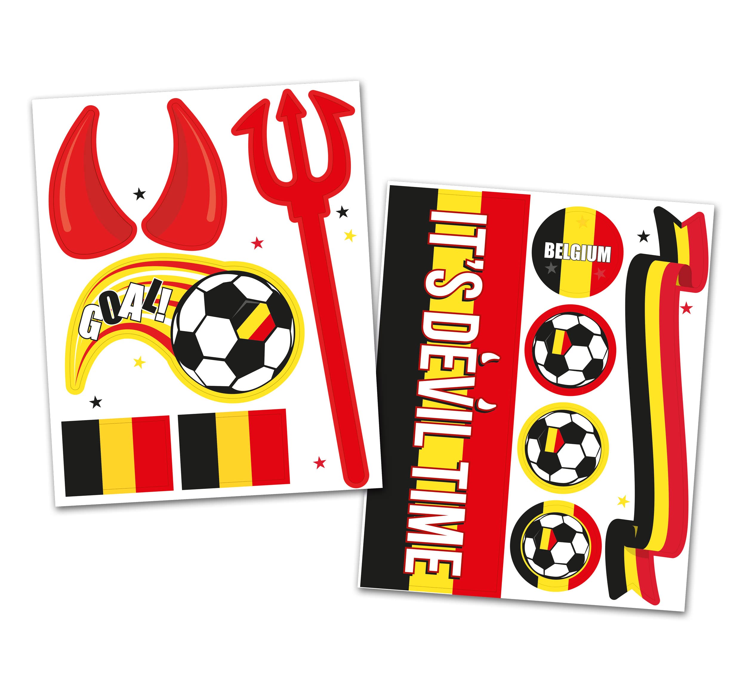 Folat Belgium World Cup Window Sticker 31081 Multi-Coloured — image 1