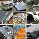 EPFHR Tarpaulin Waterproof 3m x 3m 180GSM Heavy Duty Silver/Black view 5