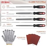 Hi-Spec 16pc Metal File Set with Case, 4 Full-Length & 12 Needle Files view 2