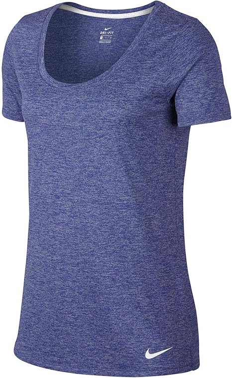 Amazon.com: Nike Womens Dri-Fit Yoga T-Shirt Blue S: Clothing