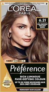 L'Oreal Paris Preference Hair Dye 6.21 Zurich Luminous Permanent Colour