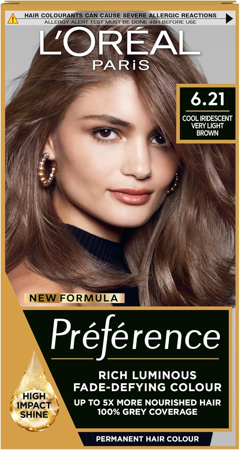 L'Oreal Paris Preference Hair Dye 6.21 Zurich Luminous Permanent Colour