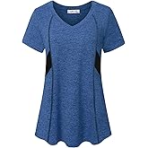 AxByCzD Womens Short Sleeve Tops Workout Athletic Sports Yoga Shirts