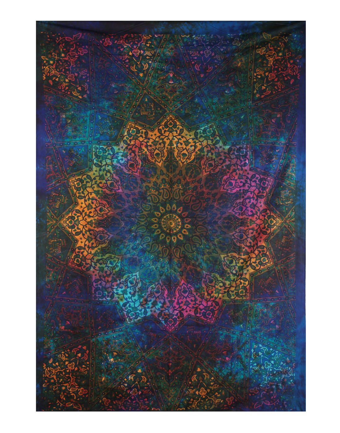 Tie Dye Psichedelico Arazzo Mandala Colorato Hippie Wall Decor Arazzo Copriletto Cotone mandala Indiano Telo By Rajrang Amazon Casa e cucina