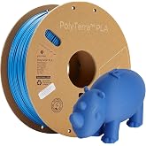 Polymaker Matte PLA Filament 1.75mm, 1kg, Sapphire Blue | High Speed 3D Filament Fits Most FDM Printers, Up to 500mm/s, Easy&amp;Clog-Free, Neatly Wound, &plusmn;0.02mm, Offering High Strength