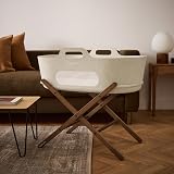 Snuz SnuzBaskit Moses Basket Bundle with Mattress & Folding Stand Barley Walnut view 6