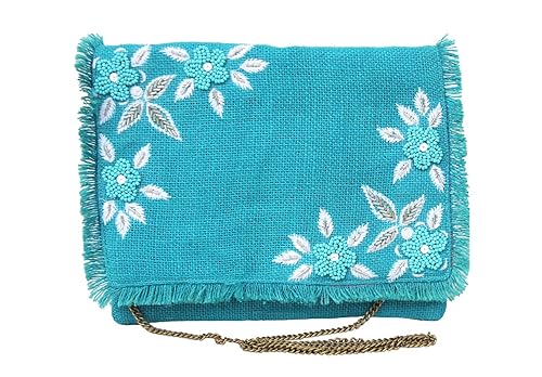 embroidery clutch
