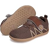 WateLves Wide Toddler Barefoot Shoes Little Kids Boys Girls Walking Tennis Sneakers with Breathable Mesh Zero Drop Sole Adjustable Strap