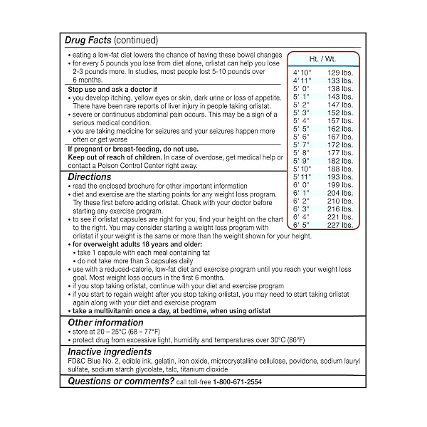 ALLI DIET WEIGHT LOSS SUPPLEMENT PILLS, ORLISTAT 60MG CAPSULES STARTER PACK, NON PRESCRIPTION WEIGHT LOSS AID, 60 COUNT(PACK OF 1)