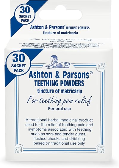Ashton & Parsons Teething Powders Pack 30 3 Months Traditional Herbal Remedy UK