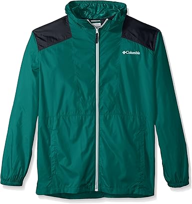 columbia windbreaker green