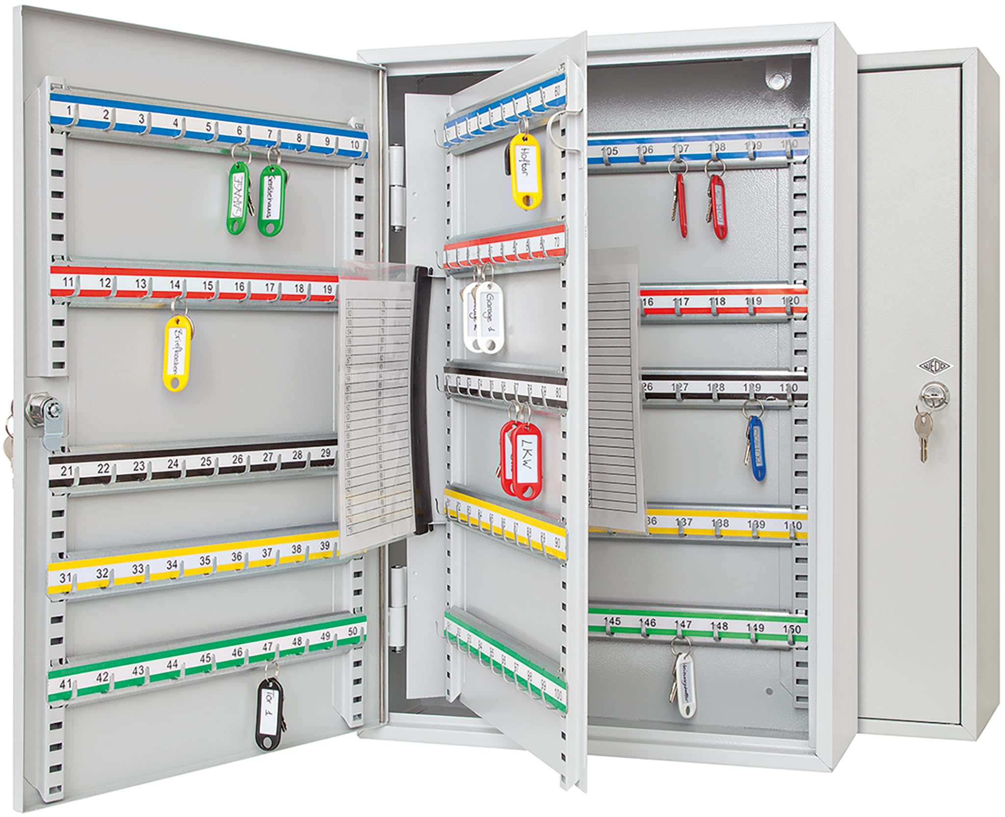 Wedo 150 Key Capacity Key Cabinet - Grey