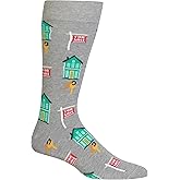 Hot Sox Men's Fun Pattern and Solid Crew Socks - 1 Pair Pack - Cool & Classic Novelty Fashion Design Socks