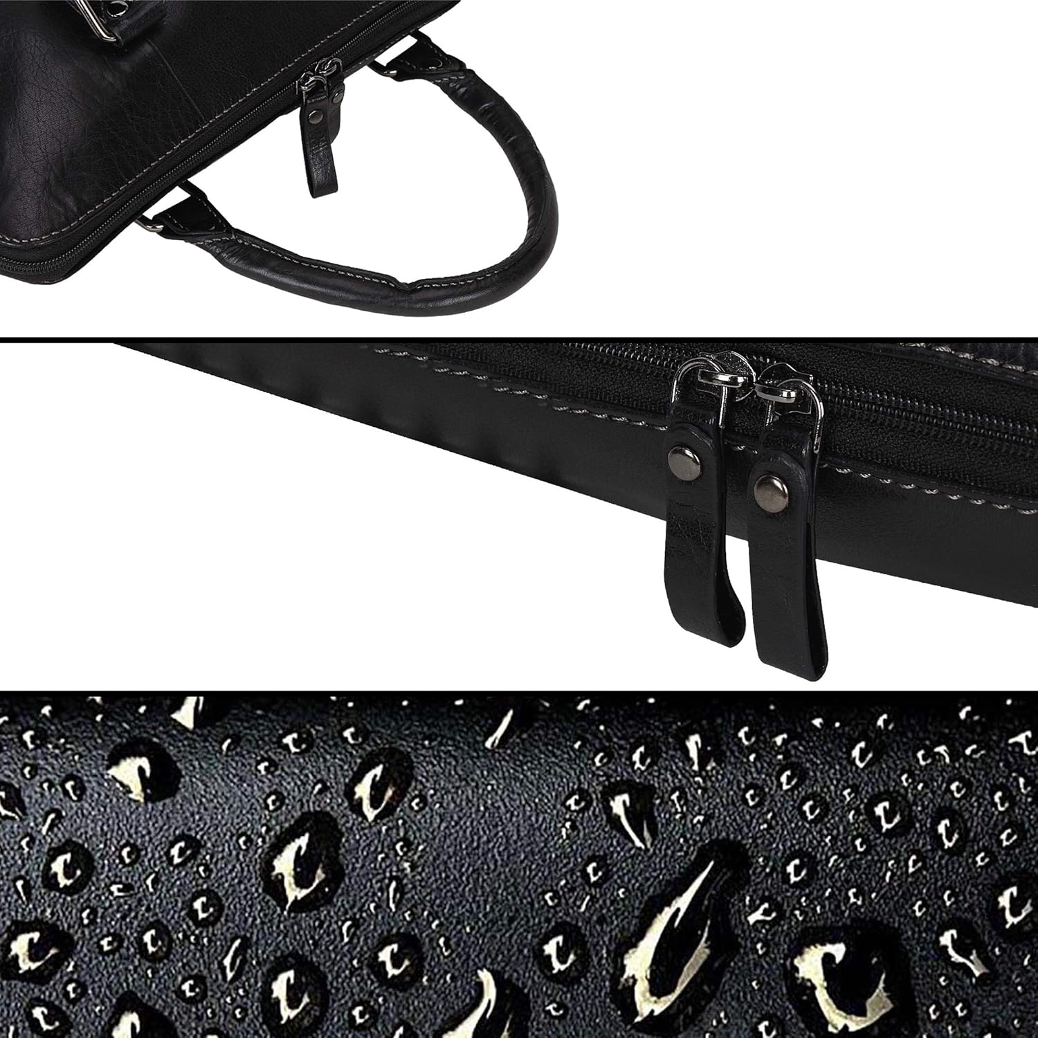 Pitaara Genuine Leather Women's Laptop Bag For Laptops Size 14" (Black): Shoes