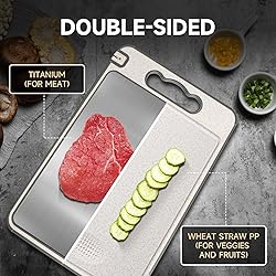 Titanium Cutting Board, Double Sided Chopping Board