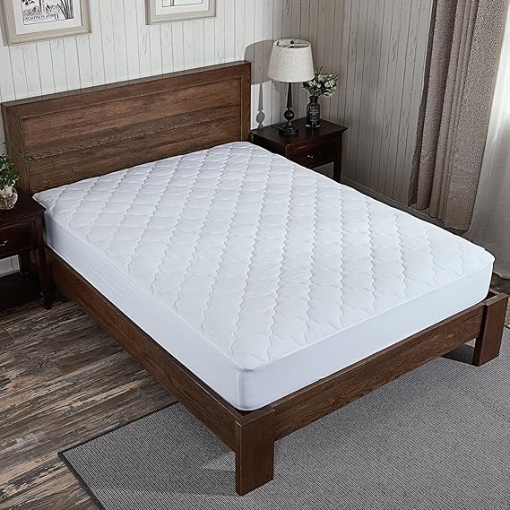 Protector de Colchón Acolchado Cubre Colchón Transpirable 100% Algodón,135x190cm+38cm