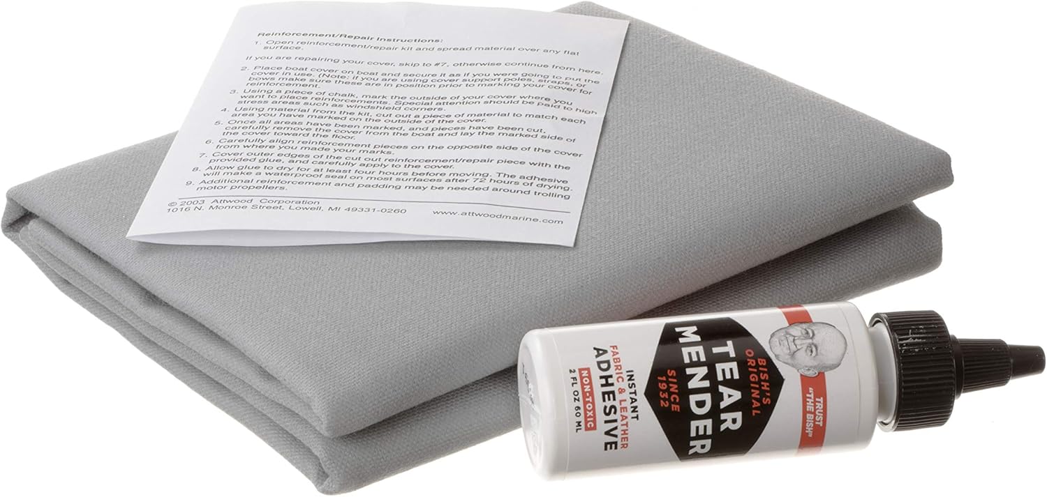 attwood 105565 Marine Canvas Cover Repair Kit, Grey, Boating Amazon Canada