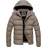 CREATMO US Men's Puffer Jacket Waterproof Winter Parka jacket Warm Thicken Ski Coat