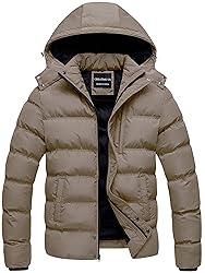 CREATMO US Mens Puffer Jacket Winter Parka Puffer