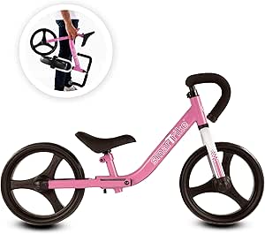 smarTrike Balance Bike for 1, 2, 3, 4, and 5 Year Old Boys &amp; Girls - Folding Kids Balancing Bike - Adjustable Bicycle for Toddlers - 10 inch Puncture Free Wheel [Protective Gear Included]