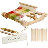 WILLOWDALE 12 Inches Rigid Heddle Loom,Loom Kit with Shed Stick for Adults | Medium Frame Wooden Multi-Craft Weaving Loom for Beginners, Threads Warping Frame with Pegs and Yarn Stand