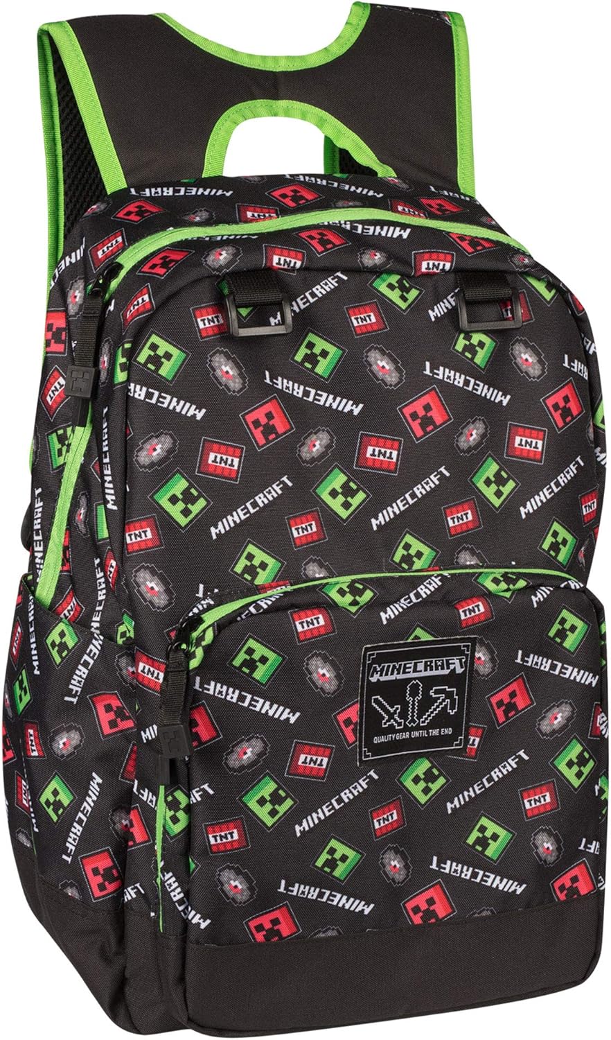 Jinx Minecraft Backpack Children's Luggage, 44 cm, Black Amazon.co.uk
