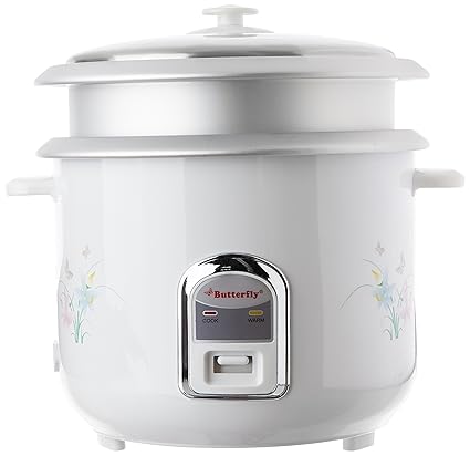 Butterfly Cylindrical KRC-22 2.8-Litre 800-Watt Electric Rice Cooker (White)