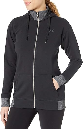 ua threadborne fleece full zip hoodie