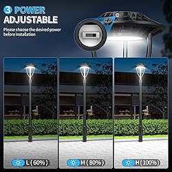 ADUB 100W 80W 60W LED Post Top Light with