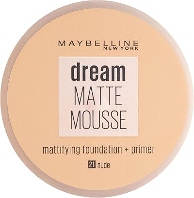 Maybelline Dream Matte Mousse Foundation 021 Nude 18ml Whipped Air-Soft Finish