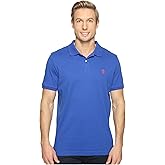 U.S. Polo Assn. Men's Solid Short Sleeve Interlock Polo Shirt, Golf Shirts for Men, Business Casual Polos
