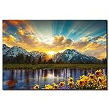 Large Mountain Landscape Wall Art for Living Room