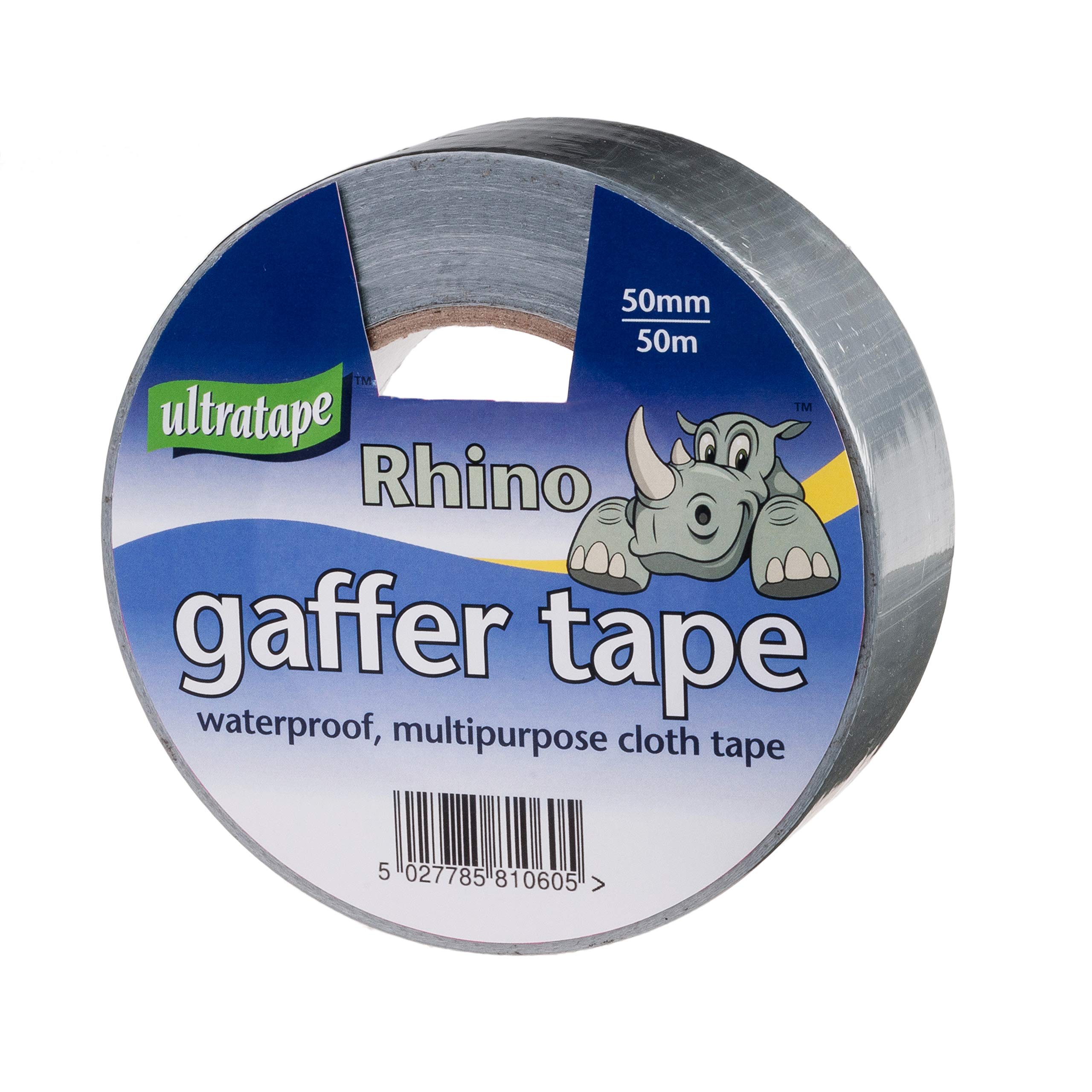 50MM X 50M Silver Cloth Tape "RHINO"