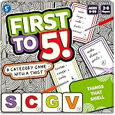 Skillmatics First to 5 &ndash; Board &amp; Card Category Game with a Twist | Perfect for Parties, Family, Game Night, Quick Thinking, Gifts for Kids, Teens &amp; Adults, Ages 8, 9, 10 &amp; Up, 2&ndash;8 Players