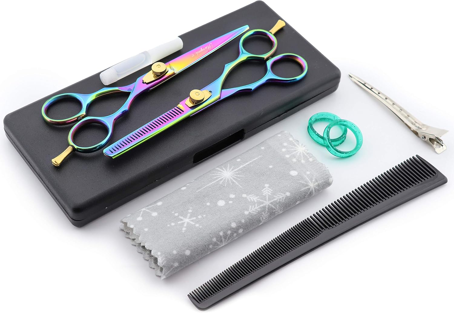 Haryali London Multi Professional 6 Inch Hairdressing Barber Scissors Set Thinning Texturing Hairdresser Hair Cutting Shears with Comb - Image 4