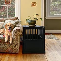 Casual Home Wooden Large Pet Crate, End