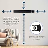 Devola DVRH1800B Smart Electric Infrared Patio Heater 1800W Black view 6