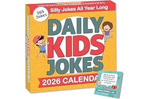CHARLIE'S TREASURES 2026 Daily Kids Joke Calendar | Fun Lunchbox Notes For Kids, Tear Off Pages with Daily Puns & Jokes for Children, Lined Backside for Personal Notes, Great Way To Add a Touch of Humor To Your Child's Routine