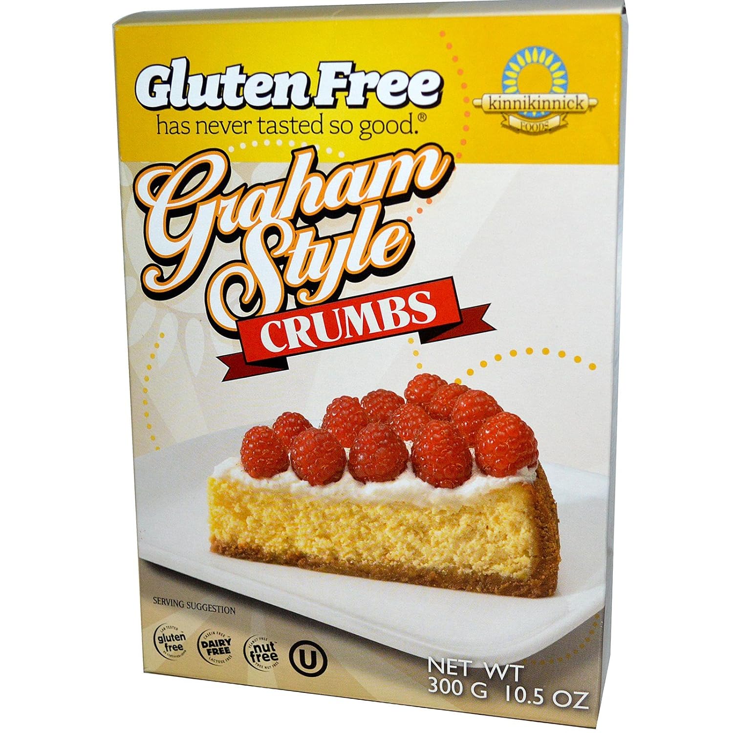 Amazon Com Kinnikinnick Foods Graham Style Crumbs 10 5 Oz 300 G Kinnikinnick Foods Graham Style Crumbs 10 5 Oz 300 G 2pcs Grocery Gourmet Food