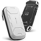 Mumba Carrying Case for Nintendo Switch OLED & Nintendo Switch 2017, [Plus Version] Portable Protective Travel Carry handbag Pouch for Blade/Battle Case [Large Capacity] (White)